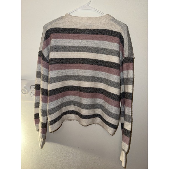 Pink Rose Cashmere Feel Pastel Sweater Women's Size M - Picture 4 of 4